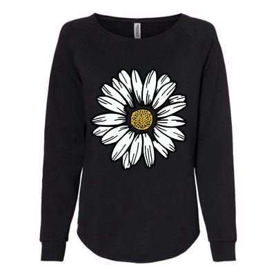 Flowers Daisy Womens California Wash Sweatshirt