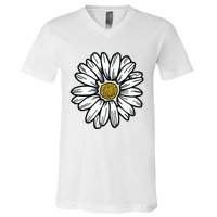 Flowers Daisy V-Neck T-Shirt