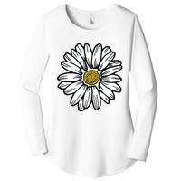 Flowers Daisy Women's Perfect Tri Tunic Long Sleeve Shirt