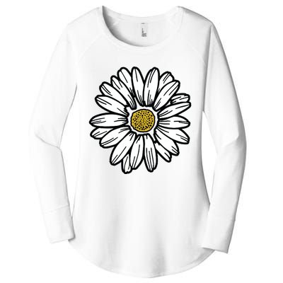 Flowers Daisy Women's Perfect Tri Tunic Long Sleeve Shirt