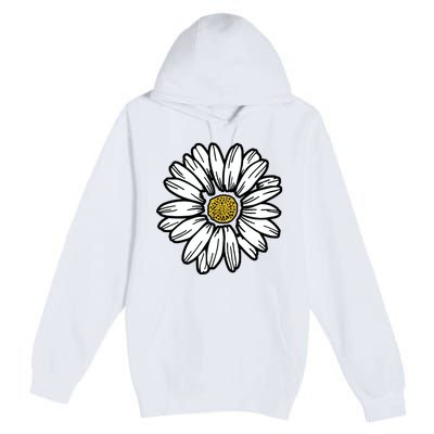 Flowers Daisy Premium Pullover Hoodie