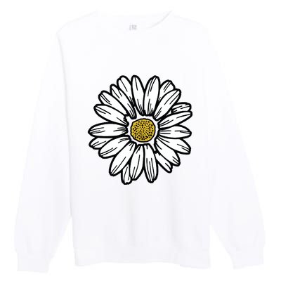 Flowers Daisy Premium Crewneck Sweatshirt