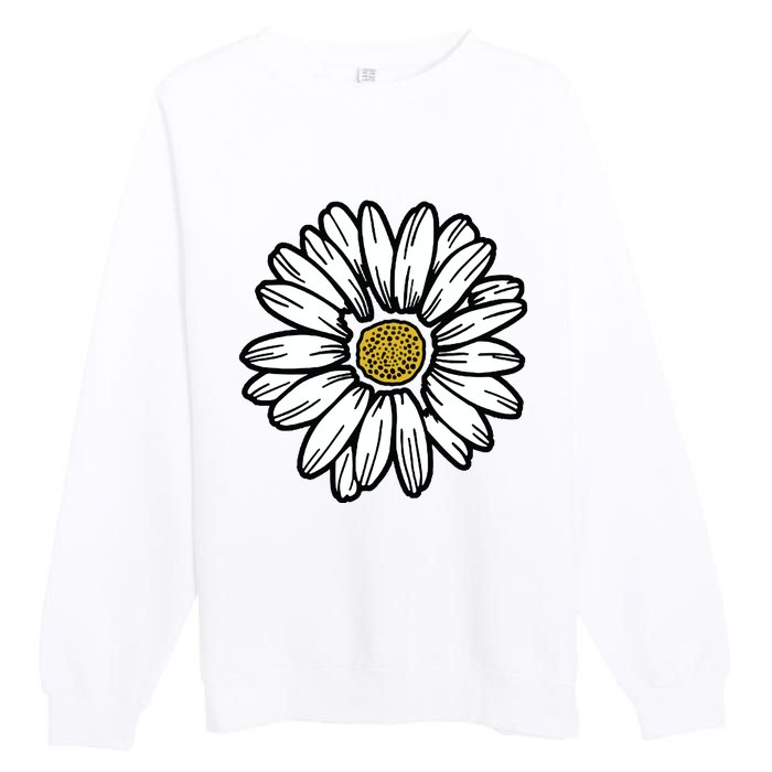 Flowers Daisy Premium Crewneck Sweatshirt