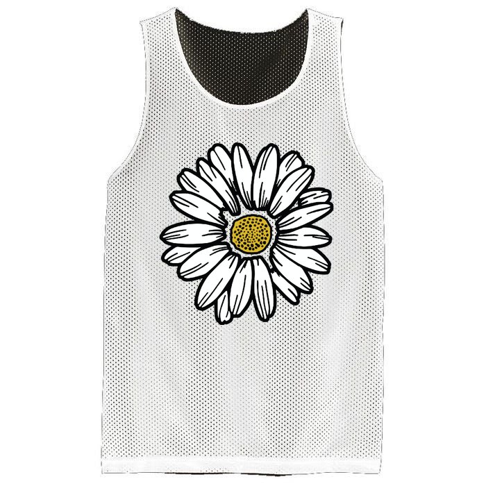 Flowers Daisy Mesh Reversible Basketball Jersey Tank