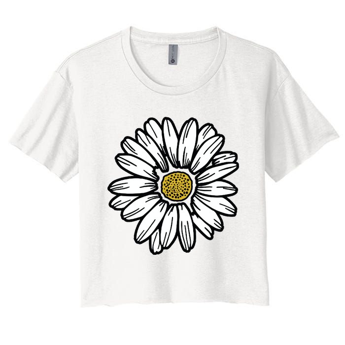 Flowers Daisy Women's Crop Top Tee