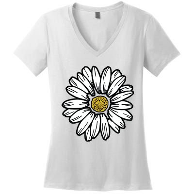 Flowers Daisy Women's V-Neck T-Shirt