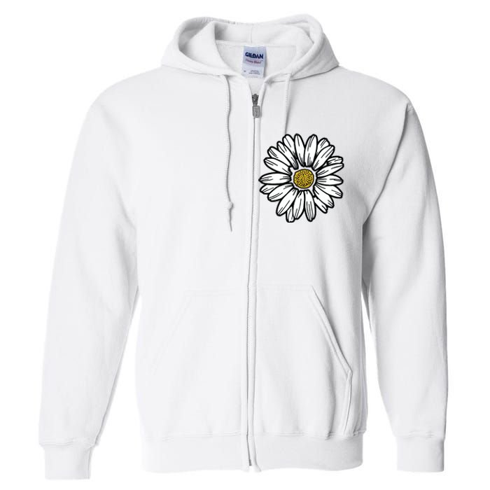 Flowers Daisy Full Zip Hoodie