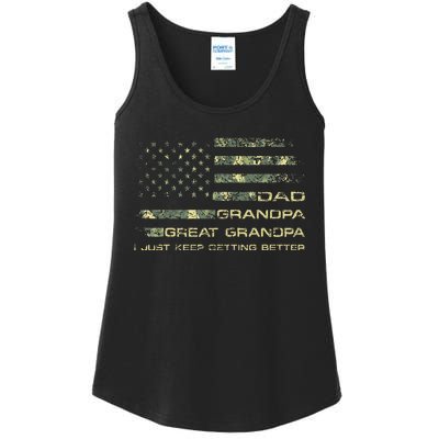 Fathers Day From Grand Dad Grandpa Great Grandpa Ladies Essential Tank