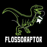 Flossoraptor Dinosaur Funny Pediatric Dentist City Backpack