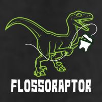 Flossoraptor Dinosaur Funny Pediatric Dentist Hat