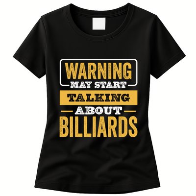 Father's Day Funny Billiards, Talking About Billiards Sport Gift For Dad Womens T-Shirt