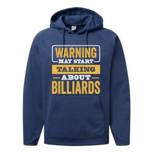 Father's Day Funny Billiards, Talking About Billiards Sport Gift For Dad Performance Fleece Hoodie