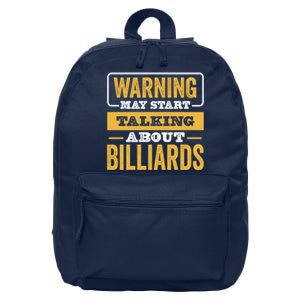 Father's Day Funny Billiards, Talking About Billiards Sport Gift For Dad 16 in Basic Backpack