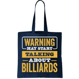 Father's Day Funny Billiards, Talking About Billiards Sport Gift For Dad Tote Bag