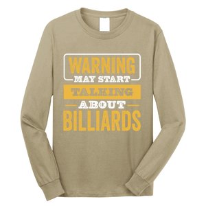 Father's Day Funny Billiards, Talking About Billiards Sport Gift For Dad Long Sleeve Shirt