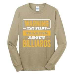 Father's Day Funny Billiards, Talking About Billiards Sport Gift For Dad Tall Long Sleeve T-Shirt