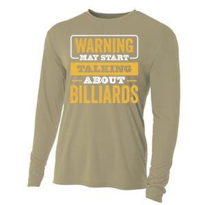 Father's Day Funny Billiards, Talking About Billiards Sport Gift For Dad Cooling Performance Long Sleeve Crew