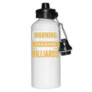 Father's Day Funny Billiards, Talking About Billiards Sport Gift For Dad Aluminum Water Bottle