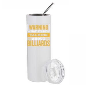 Father's Day Funny Billiards, Talking About Billiards Sport Gift For Dad Stainless Steel Tumbler