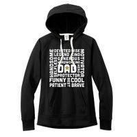 Father's Day For Dads Worlds Greatest Dad Proud Father Women's Fleece Hoodie