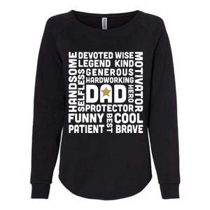 Father's Day For Dads Worlds Greatest Dad Proud Father Womens California Wash Sweatshirt