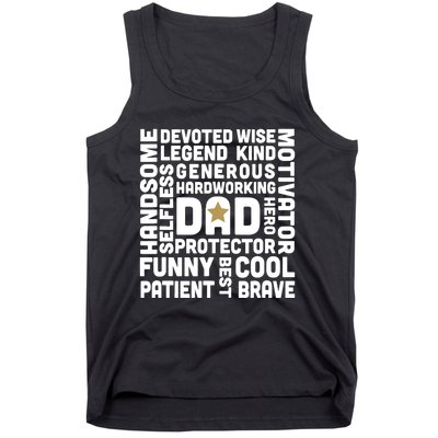 Father's Day For Dads Worlds Greatest Dad Proud Father Tank Top