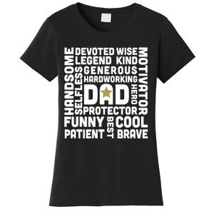 Father's Day For Dads Worlds Greatest Dad Proud Father Women's T-Shirt