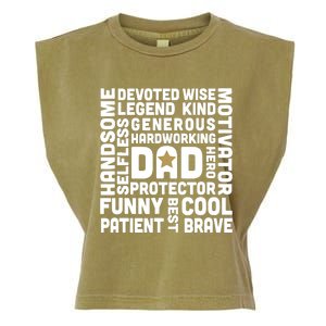 Father's Day For Dads Worlds Greatest Dad Proud Father Garment-Dyed Women's Muscle Tee