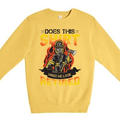 Fire Departt Firefighter Gift Premium Crewneck Sweatshirt