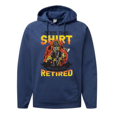 Fire Departt Firefighter Gift Performance Fleece Hoodie