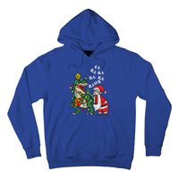 Funny Dinosaur Fa Ra Ra Rawr Rawr Christmas Funny Trex Xmas Gift Hoodie