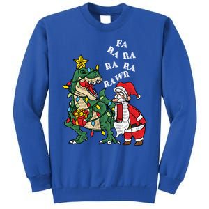 Funny Dinosaur Fa Ra Ra Rawr Rawr Christmas Funny Trex Xmas Gift Sweatshirt