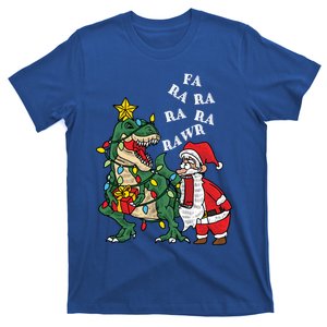 Funny Dinosaur Fa Ra Ra Rawr Rawr Christmas Funny Trex Xmas Gift T-Shirt