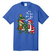 Funny Dinosaur Fa Ra Ra Rawr Rawr Christmas Funny Trex Xmas Gift Tall T-Shirt