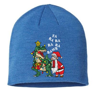 Funny Dinosaur Fa Ra Ra Rawr Rawr Christmas Funny Trex Xmas Gift Sustainable Beanie