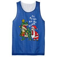 Funny Dinosaur Fa Ra Ra Rawr Rawr Christmas Funny Trex Xmas Gift Mesh Reversible Basketball Jersey Tank