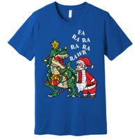 Funny Dinosaur Fa Ra Ra Rawr Rawr Christmas Funny Trex Xmas Gift Premium T-Shirt