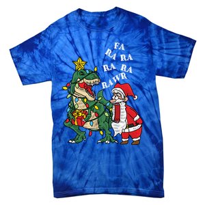 Funny Dinosaur Fa Ra Ra Rawr Rawr Christmas Funny Trex Xmas Gift Tie-Dye T-Shirt