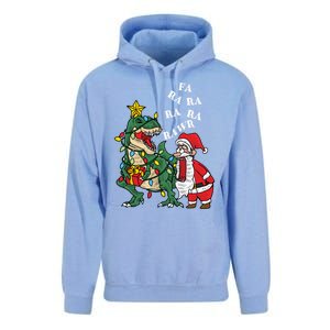 Funny Dinosaur Fa Ra Ra Rawr Rawr Christmas Funny Trex Xmas Gift Unisex Surf Hoodie