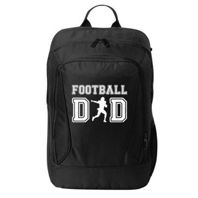 Football Dad FatherS Day Vintage Football Daddy Papa Father Meaningful Gift City Backpack