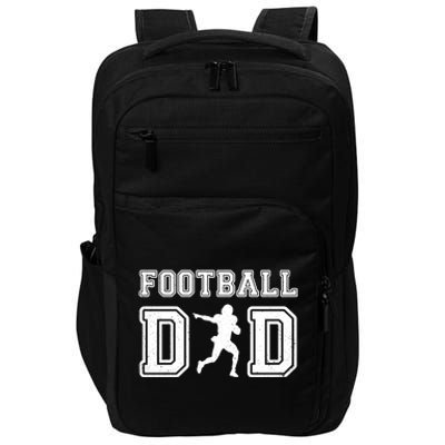 Football Dad FatherS Day Vintage Football Daddy Papa Father Meaningful Gift Impact Tech Backpack