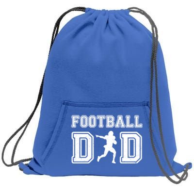 Football Dad FatherS Day Vintage Football Daddy Papa Father Meaningful Gift Sweatshirt Cinch Pack Bag