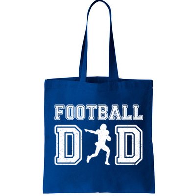 Football Dad FatherS Day Vintage Football Daddy Papa Father Meaningful Gift Tote Bag