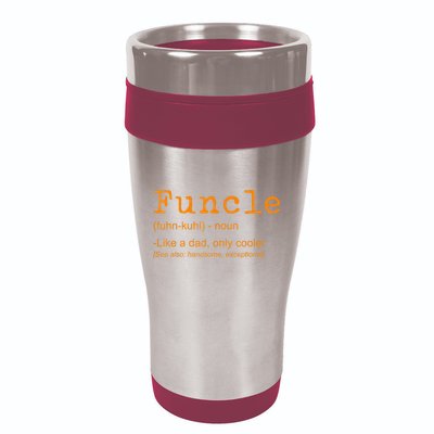 FUNCLE Definition Funny Joke Gift For Uncle 16oz Travel Tumbler