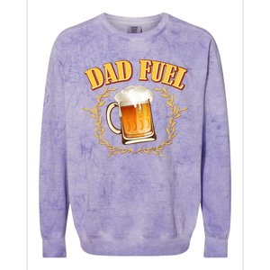 Funny Dad Fuel Beer Lover Colorblast Crewneck Sweatshirt