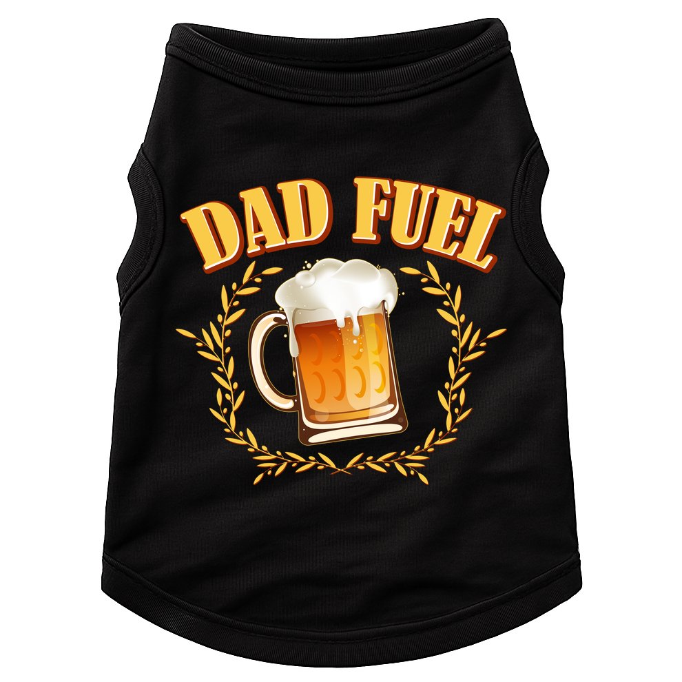 Funny Dad Fuel Beer Lover Doggie Tank