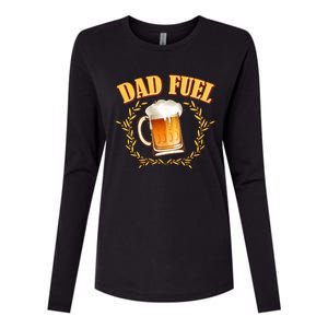 Funny Dad Fuel Beer Lover Womens Cotton Relaxed Long Sleeve T-Shirt