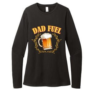 Funny Dad Fuel Beer Lover Womens CVC Long Sleeve Shirt