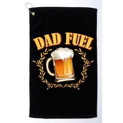Funny Dad Fuel Beer Lover Golf Towel