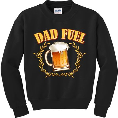 Funny Dad Fuel Beer Lover Kids Sweatshirt